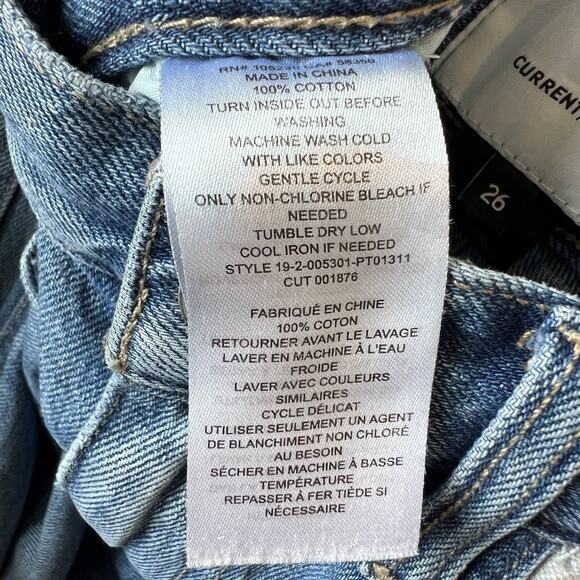 Current/Elliott The Five-Pocket Vanessa Crop Straight Leg Jeans SZ 26 - Picture 11 of 11
